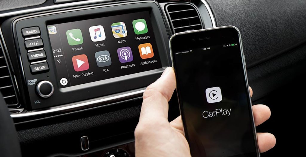 tecnologia del kia soluto Apple CarPlay y Android Auto